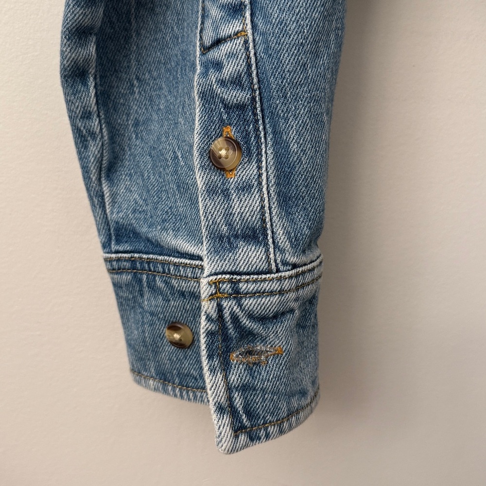 🔥GOOD AMERICAN Cropped Denim Shirt - Picture 2 of 9